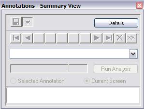 If the Annotations window comes up in the Detailed View, click Summary to get the Annotations Summary View that is used for the Digital IHC solution.