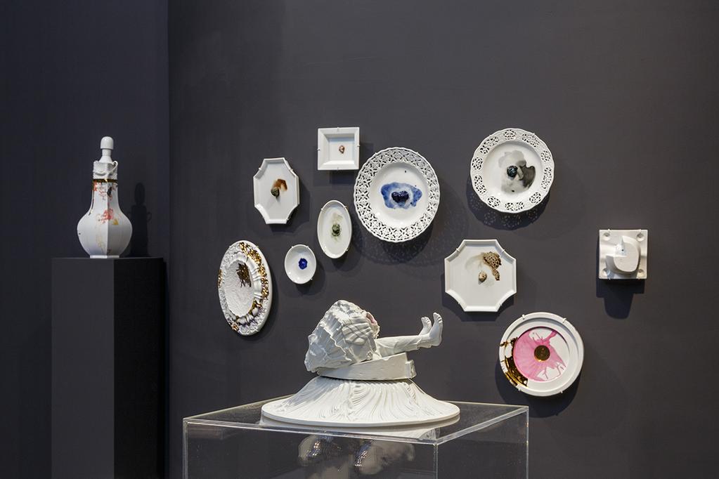 Installation view of Arlene Shechet s work from the Meissen Porcelain Manufactory at the Institute of Contemporary Art, Boston (photo John Kennard) (click to enlarge) It s the history of [commercial]