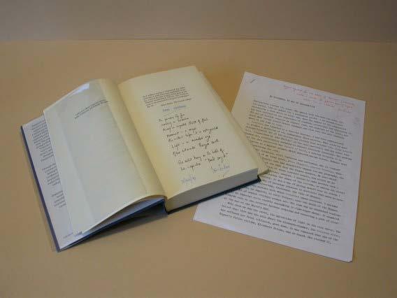 The Sixth Chamber Press s edition is copy Y of the copies lettered A-Z, bound in full leather and with a signed unique holograph quotation from the book.