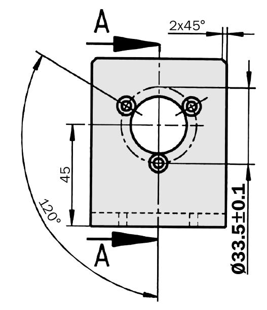 DKS 4 Dimensional drawings and order information Mechanical Adaptors