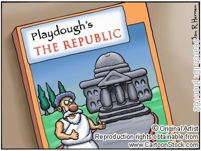 PLATO wrote The Republic and it wasn t make out of dough!