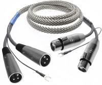 XLR > XLR Phono RCA SI / XLR SI - Electrically shielded with conductors made of pure silver and RCA phono plugs with locking function Interconnect cable with earthing wire, 2x XLR or RCA  Phono