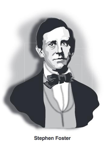 Name Period Date The Music of Stephen Foster One of the earliest well-known composers of American popular music was Stephen Collins Foster, who was born on July 4, 1826.
