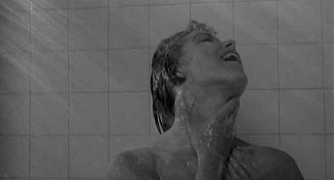 6 An all-seeing showerhead. Marion washes away her sins.