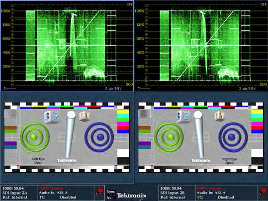 monitoring to a new level. This capability helps operational staff quickly determine if a video quality problem existed in the input signal or arose in their facility.