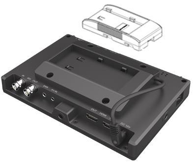 2. DV BATTERY MOUNT PLATE Standard mounts process Following three types of battery plates are suitable for this device, model F970, QM91D, DU21 & LP-E6 (choose 2 out of 4).