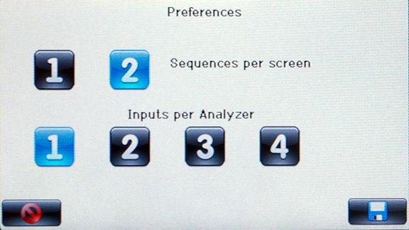 No changes can be made from this screen. Preferences To set the preferences for the Sample Sequencer 5, use the Preferences screen. Figure 41.
