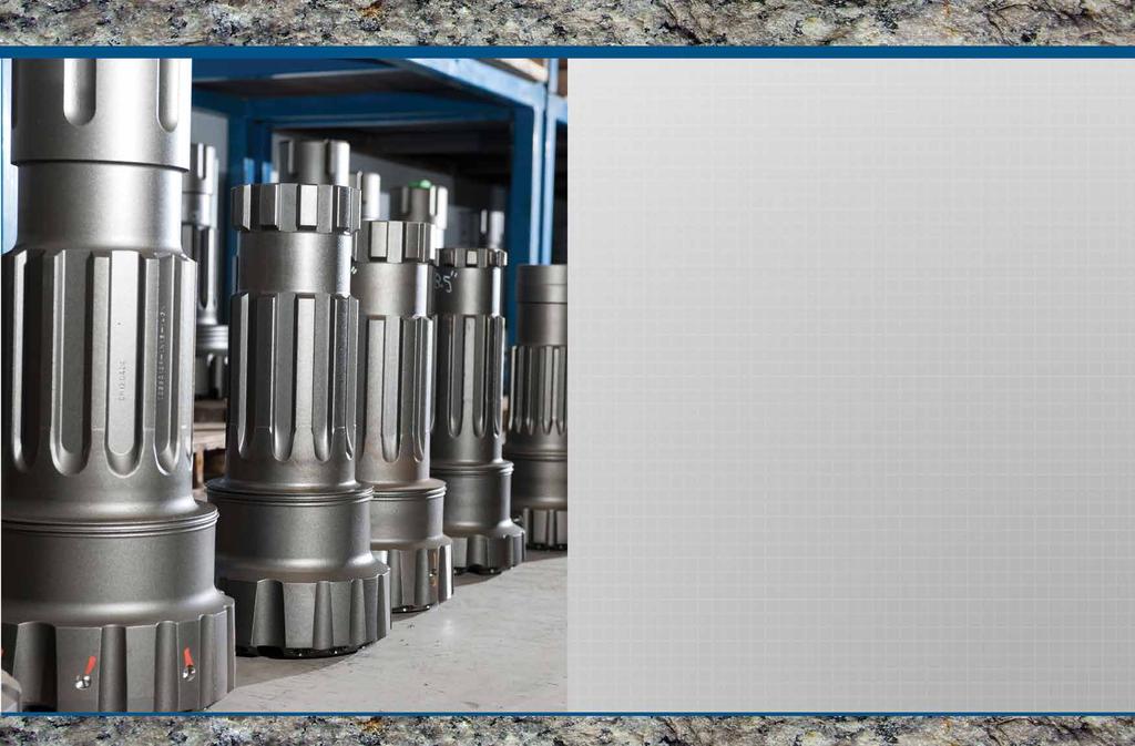 CRI LINE OF BITS Nothing is more important to drilling success than drill bits that cut straight and fast through all types of rock.