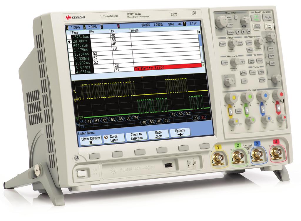 Keysight Technologies RS-232/UART Triggering and Hardware-Based Decode (N5457A) for InfiniiVision Oscilloscopes Data Sheet