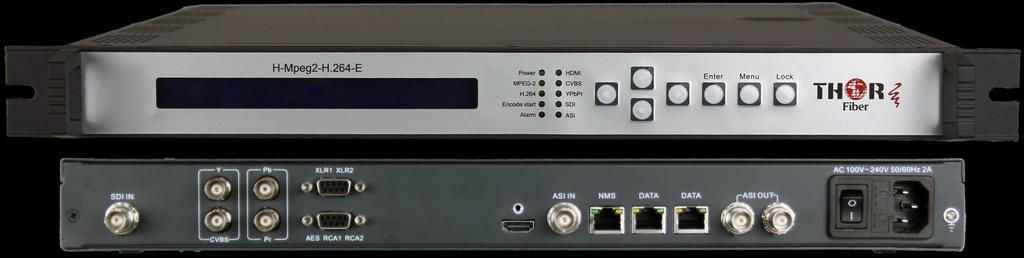 CONTRIBUTION ENCODER FULL FEATURE BROADCAST ENCODING HD-SDI Input HDMI Input 608/708 CC MPEG-2 Out H.