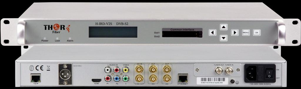ADVANCED SATELLITE, IP & ASI DECODER IRD Systems for DVB-S2 Satellite TV H-IRD-V2 HD-SDI Out V2 IRD WITH DVB-S2 TUNER FOR 8VSB OTA CHANNELS HDMI Output DVB-S2 IP