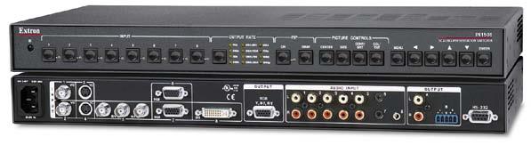 Signal Conversion IN1508 Eight Input Scaling Presentation Switcher with PIP The Extron IN1508 is an eight input, A/V presentation switcher that accepts and scales a wide range of video signals to a