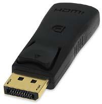 This high quality, pretested adapter provides a convenient means of connecting dual mode DisplayPort equipped sources with an existing HDMI display, eliminating the costly expense of upgrading the