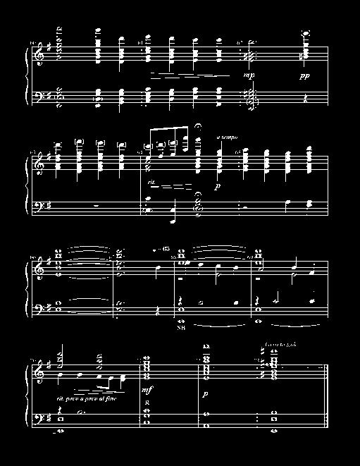 optional handchimes figure prominently in this moving arrangement that uses