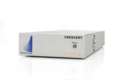 MINIQ Crescent Mini-DE-II Compact HDMI MULTIVIEWER Mini-DE-II COMPACT MULTIVIEWER Key Features Low power consumption (15W per MiniDE-II) Compact in depth (10 inches / 25 cm) 4 HDMI