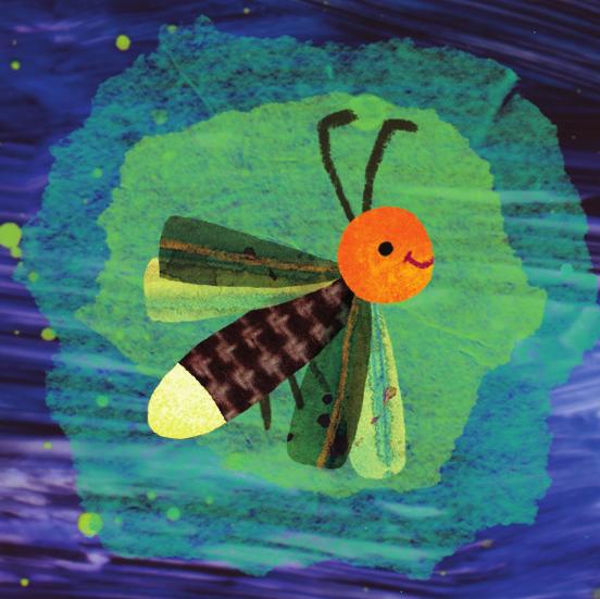 Print and cut out the ten fireflies. Hide the fireflies around your space.