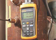 Măsurătorile termometrelor de referinţă Fluke 1523/24 asigură precizie înaltă, domeniu larg de măsurare, înregistrare şi stabilire a tendinţelor, toate acestea într-un