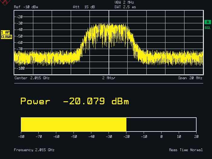 example, the frequency settling of oscillators (AM/φM, audio distortion, THD/SINAD). Power measurement The R&S FS-K9 option transforms the R&S FSU into a highly accurate power meter.