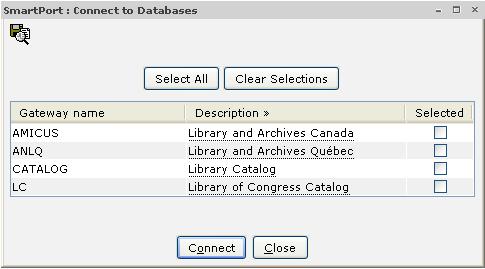 Via SmartPort We use SmartPort to find a matching title at another library and to import its bibliographic information into JASI.