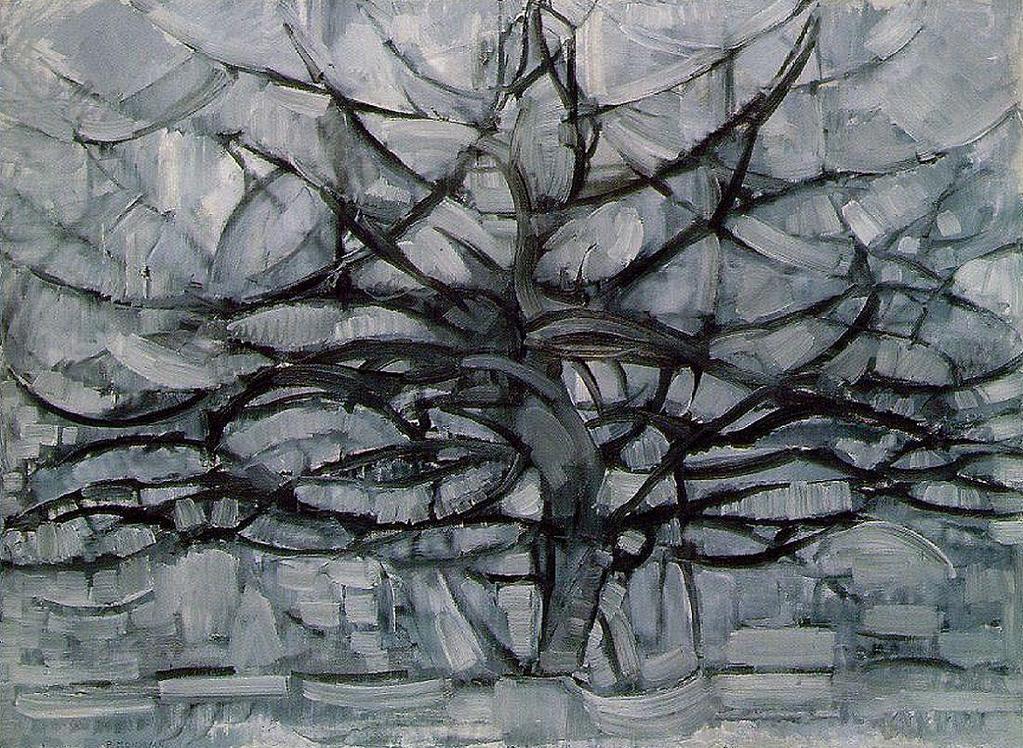 The Gray Tree (1912) Slika 11:Piet Mondrian: The Gray Tree, 1912.