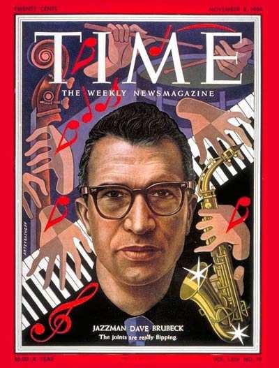 Figure 3: Dave Brubeck, Time Magazine, ca. Nov. 8, 1954 consume the new music that was being created.