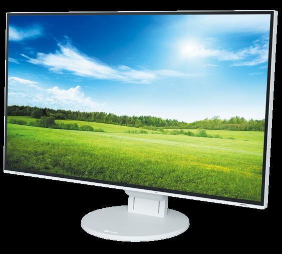 Function and Beauty Frameless, fully-flat design Fully Flat Minimalist Front Surface Design EIZO's no-compromises