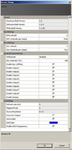 Settings overview Highlight VMC in device manager,