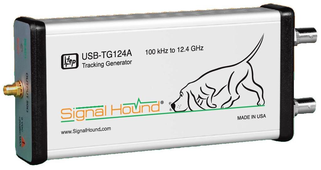Preparing For Use Initial Inspection 1 Preparing For Use Unpacking your Tracking Generator and Installing Software The Signal Hound USB-TG124A is a USB-based 100 khz to 12.