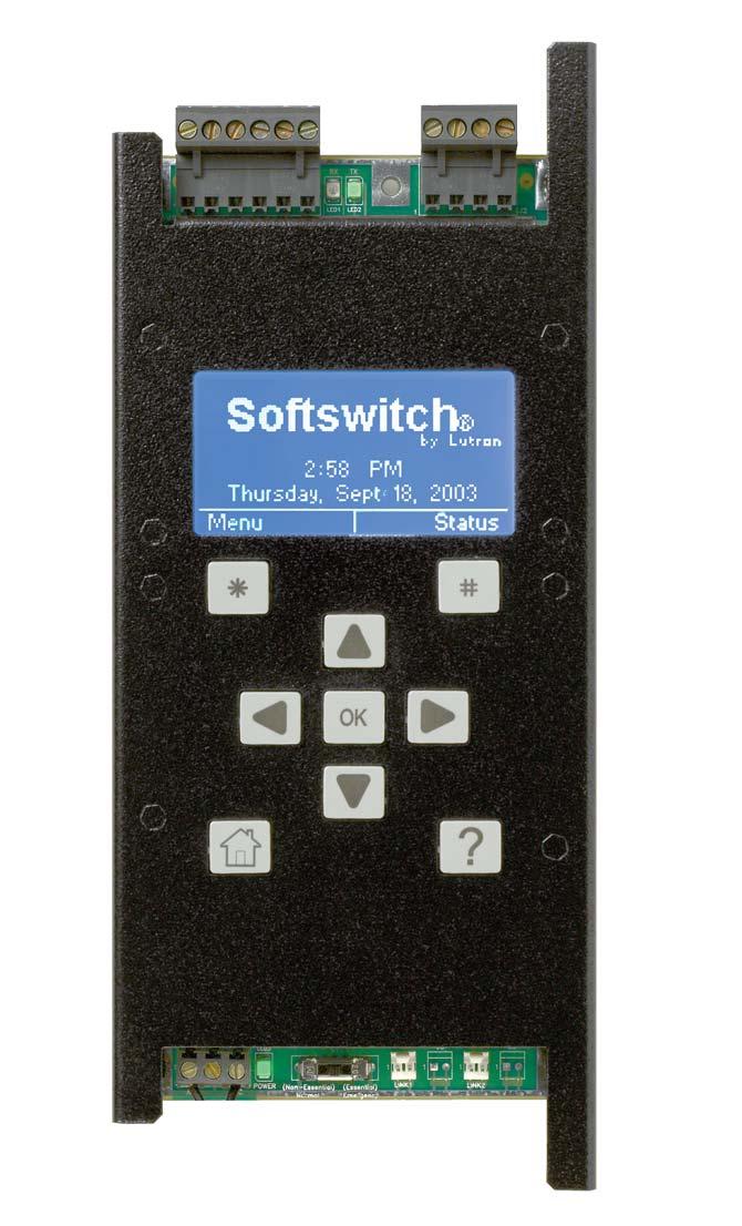 Controller Overview Softswitch128 Controller Layout Digital Link Transmit (TX) LED Digital Link Receive (RX) LED Panel Contact Closure Inputs Connector Digital Control Station Link and Emergency