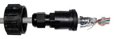 The Water-Tight Connector must be pre-assembled as seen in Figure 5-3 before the VT320X End is terminated.