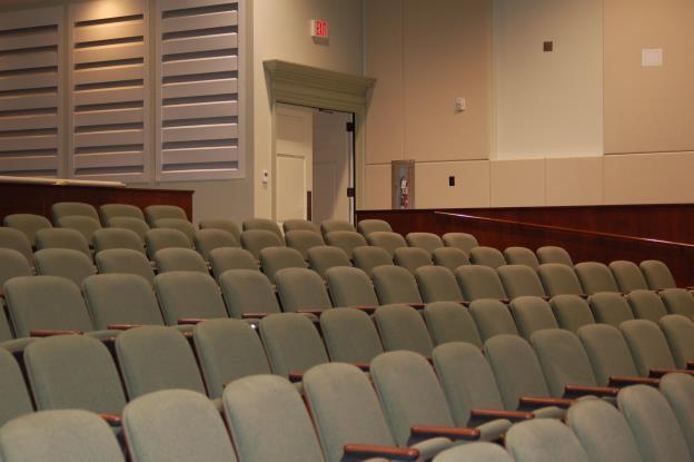 THEATRE SEATING Featuring a traditional proscenium alignment, the Cary Arts Center auditorium has one level of 393-fixed seating.