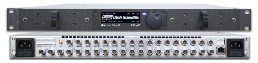 Utah Scientific TSG-460 Universal SPG/TPG and Time Reference The Utah Scientific TSG-460 is the ultimate sync, test pattern, and time reference generator, designed to satisfy the requirements of