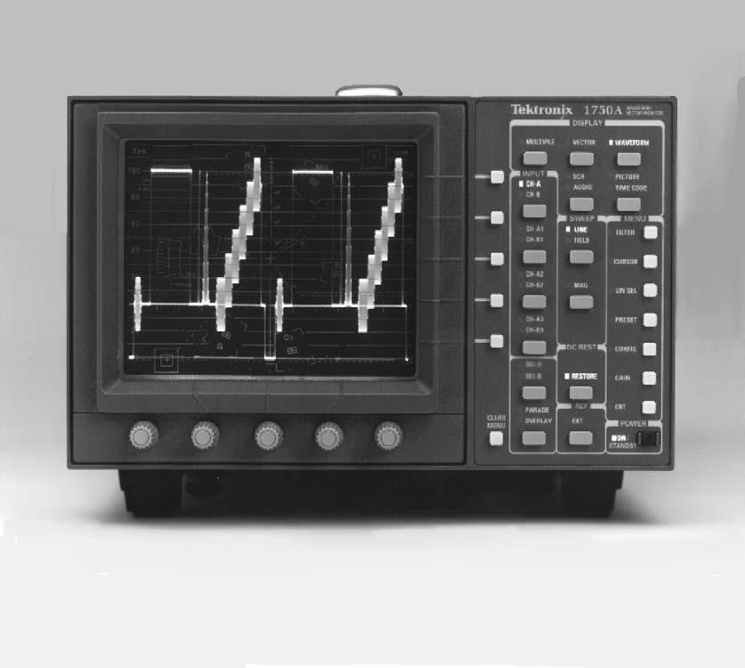 Preface 1750A Waveform / Vector Monitor.
