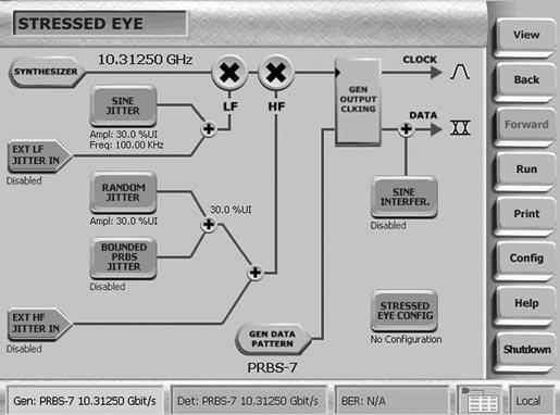 Pattern Generator Stressed Eye Generator Option Flexible, integrated stressed eye impairment addition to the internal or an external clock Easy set-up, with complexity hidden from the user with no