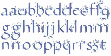 LOWERCASE ROMAN ALPHABET ROMAN ALPHABET The Roman alphabet was an extremely beautiful script, but very time-consuming to produce.