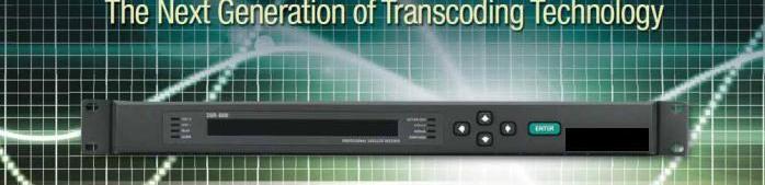 IRD TRANSCODING : As demand for more high definition (HD) programming increases, new distribution architectures are being implemented with emerging technology such as HD video processing, MPEG-4 AVC