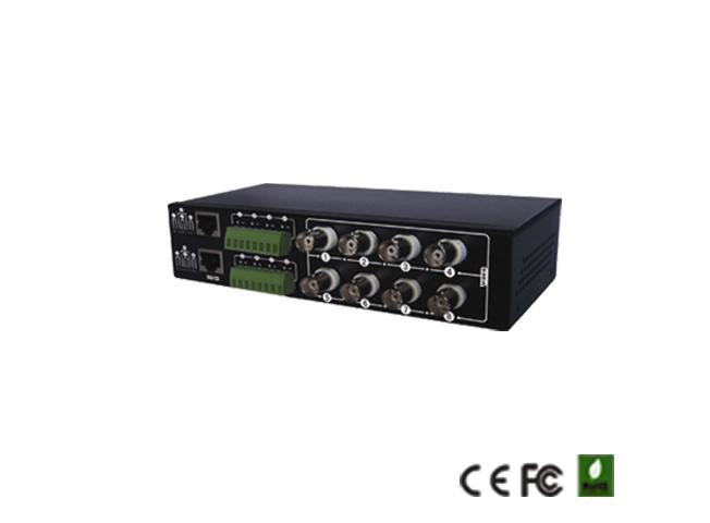Model FS-4608SR Features 8-Channel Passive Video Transceiver Hub Full-motion color video signal up to 1300ft(400m) and monochrome (B&W) up to1950ft 600m) via UTP cat5e/6 NTSC, PAL & SECAM video