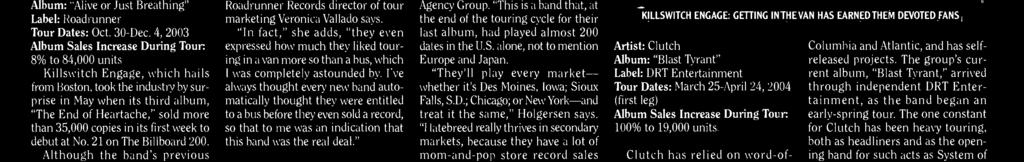 Grup. "This is a band that, at the end f the turing cycle fr their last album, had played almst 00 dates in the U.S. alne, nt t mentin Eurpe and Japan.