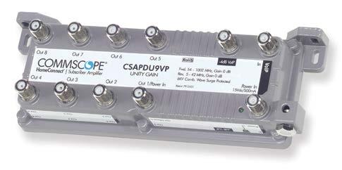All-ports down amplifier The CommScope all-ports down amplifier is fast and easy to install and gives operators an open path to adopting future technologies.