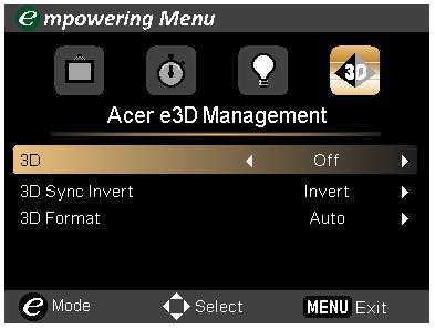 17 Acer e3d Management Press " " to launch "Acer e3d Management".