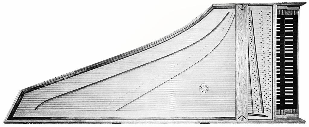 Specifications and prices HARPSICHORD AFTER MICHEL RICHARD (1688) Range: 53 notes, GG/BB-d''' (split D#), a' = 392 Hz.