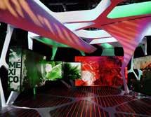 We offer backdrops in all technologies including tiled LCD, rear-projection cubes and direct LED.