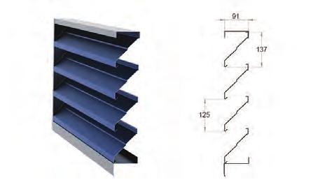 Varsity Series Single Stage Louvre The Single-Stage Varsity Series is a traditional louvre profile roll-formed from sheet metal providing a versatile ventilation & screening