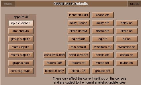 1.3.4 Set Global Defaults.