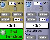 1.1.5 Buss Routing Indication... The Buss Routing section of channel Output panels now highlights the buss type buttons down the left to show that some are routed to even if not currently displayed.