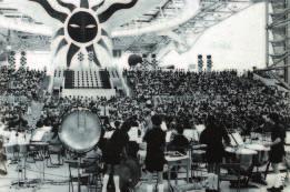 The AYO in the Plaza at Expo 70, Osaka, Japan, 1970 Mackerras AC OBE as Principal Guest Conductor, the 96-member orchestra performed in several major centres, and in the Proms season alongside such