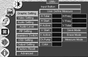 Controlling the VP-725DSA Presentation Switcher / Scaler 9.1.5.10 Choosing Advanced Utility Settings Figure 52 and Table 19 define the Advanced Utility screen.