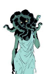 Page 40: Unfortunately for Medusa, her beauty caught the eye of Poseidon. Can being beautiful ever be a bad thing?