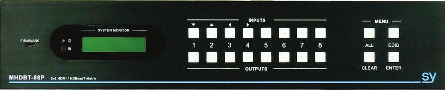 Matrix Switchers MUHD-44 MUHD-88 4 x 4 and 8 x 8 HDMI 2.