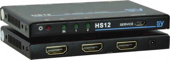 Distribution Amplifiers HS12 1 x 2 HDMI Distribution Amplifier HS12-18G HS14-18G 1 x 2 HDMI Distribution Amplifier